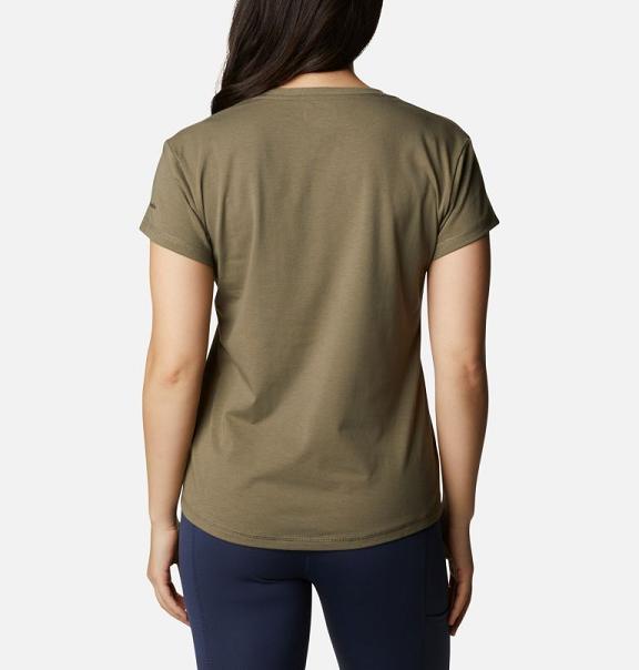 Columbia Sun Trek T-Shirt Green For Women's NZ10468 New Zealand